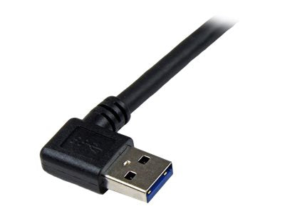 StarTech.com 1m USB 3.0 SuperSpeed Kabel A auf B rechts gewinkelt - Schwarz - USB3.0 Anschlusskabel - Stecker/Stecker - USB-Kabel - USB Type B (M)