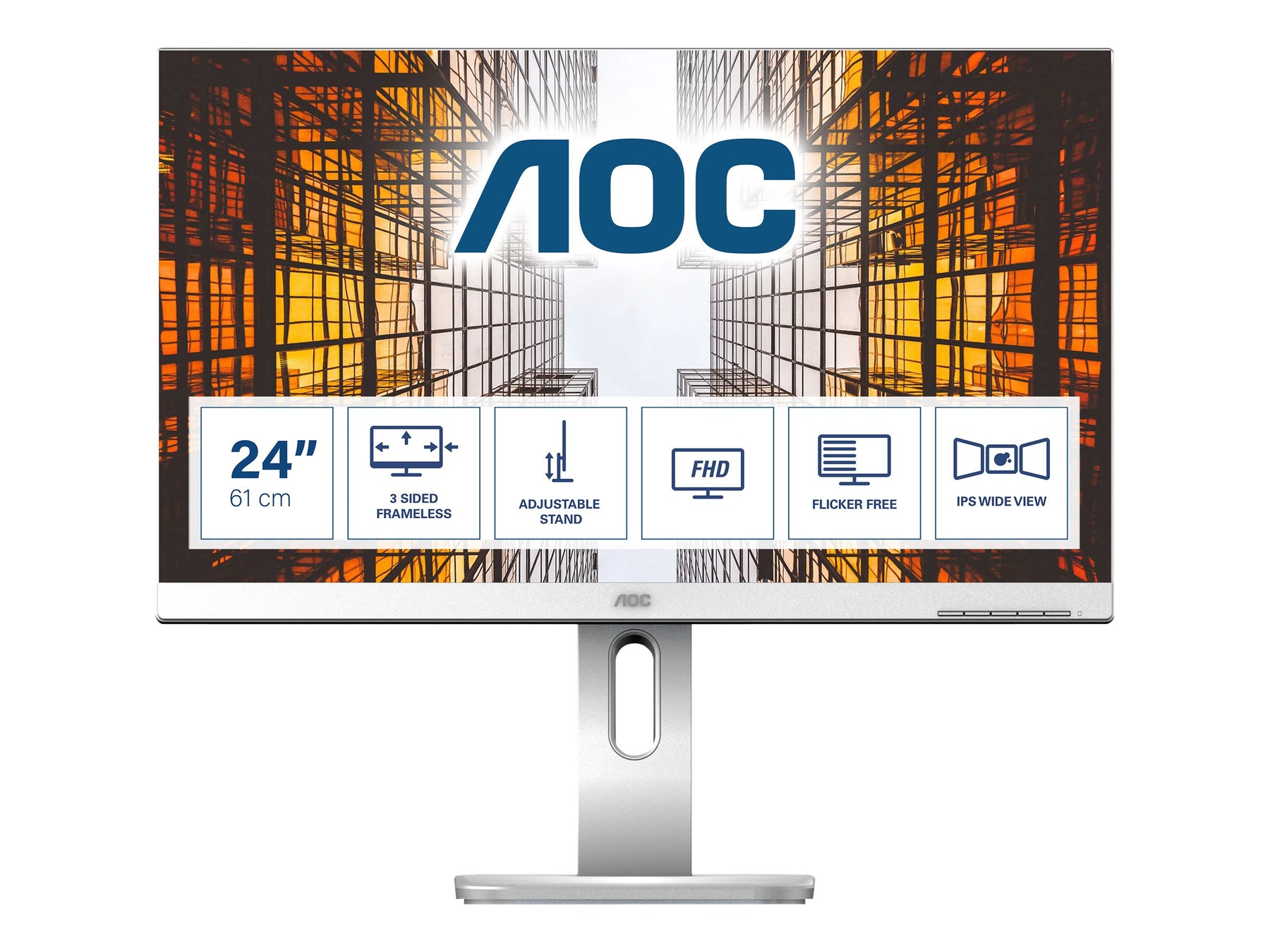 AOC X24P1/GR - LED-Monitor - 61 cm (24") - 1920 x 1200 WUXGA @ 60 Hz