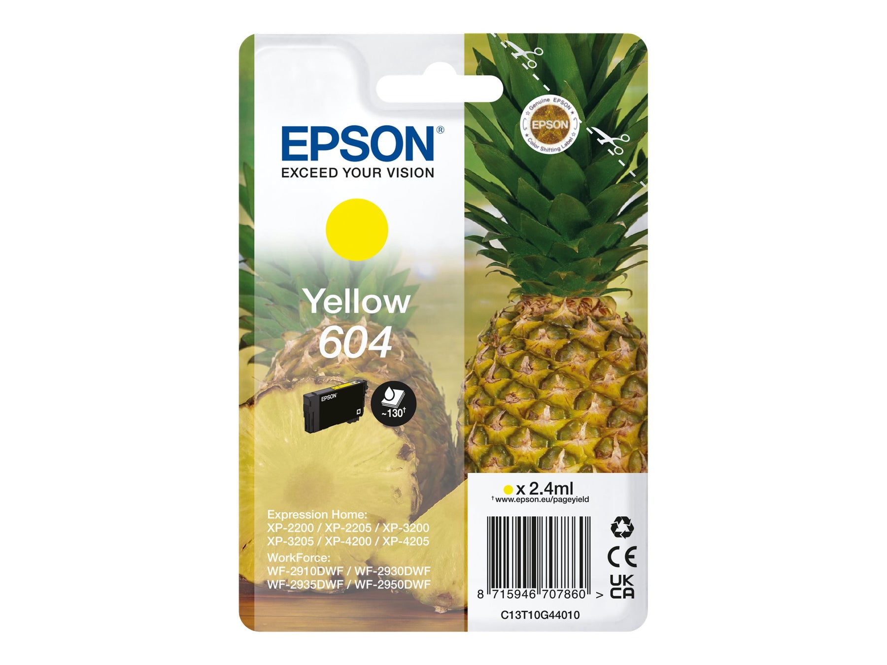 Epson 604 - 2.4 ml - Gelb - original - Blisterverpackung