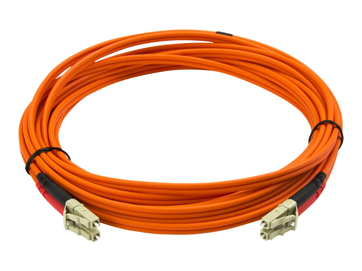 StarTech.com 5m Fiber Optic Cable - Multimode Duplex 50/125 - LSZH - LC/LC - OM2 - LC to LC Fiber Patch Cable - Netzwerkkabel - LC Multi-Mode (M)