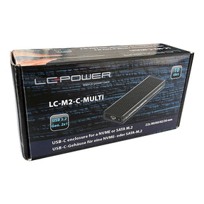 LC-Power LC-M2-C-MULTI - Speichergehäuse - M.2 - M.2 NVMe Card - USB 3.2 (Gen 2)