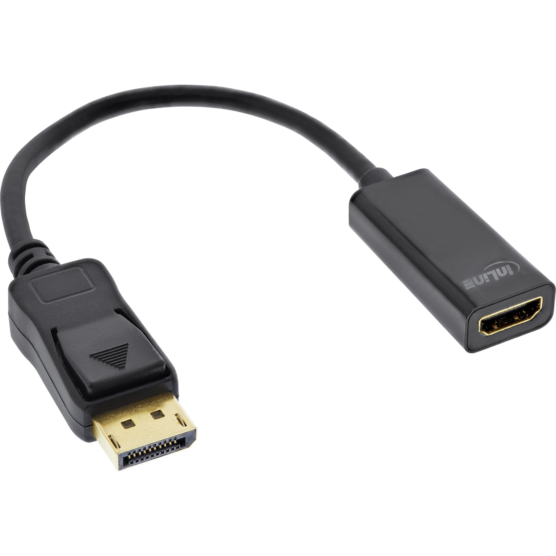 InLine DisplayPort zu HDMI Stecker / Buchse Adapterkabel mit Audio - 4K