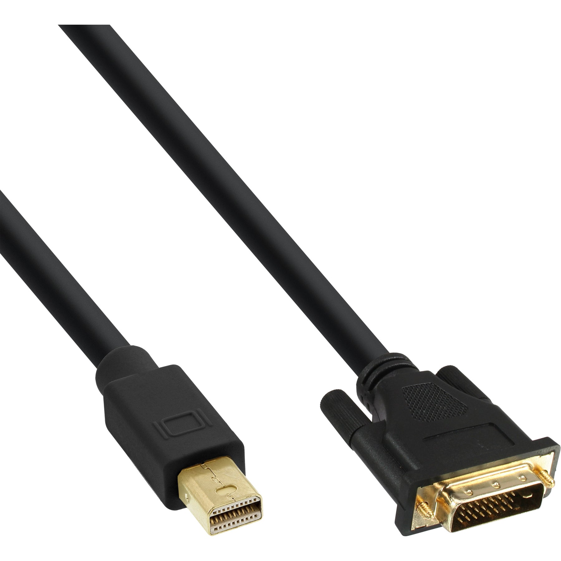 InLine Mini DisplayPort zu DVI Konverter Kabel - schwarz - 1m