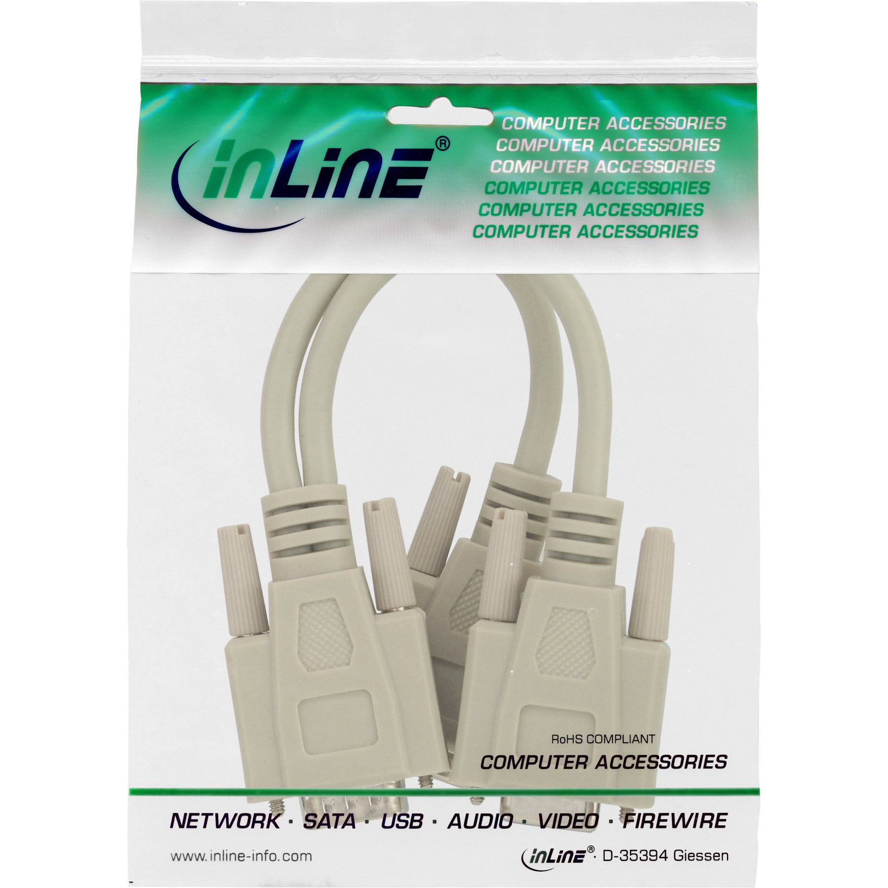 InLine VGA Y-Adapterkabel - VGA Stecker auf 2x VGA Buchse