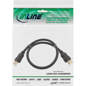 InLine HDMI-High Speed Kabel mit Ethernet - Premium - 4K2K - ST/ST - schwarz - 1,5m