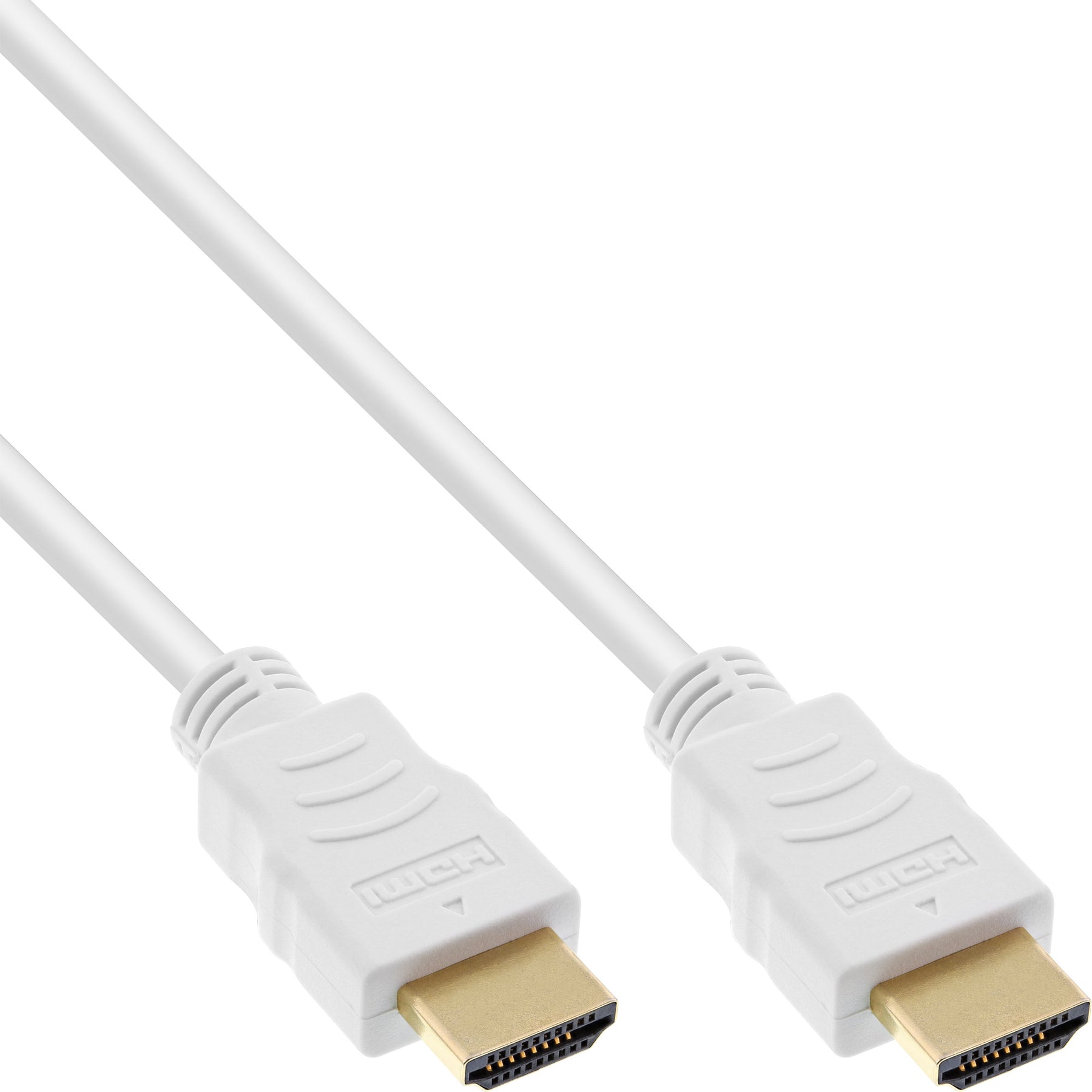 InLine HDMI-High Speed Kabel mit Eth. - Premium - ST / ST - weiß / gold - 0,5m