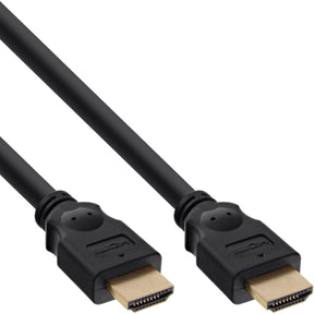 InLine HDMI Kabel - HDMI-High Speed - ST / ST - verg. Kontakte - schwarz - 15m