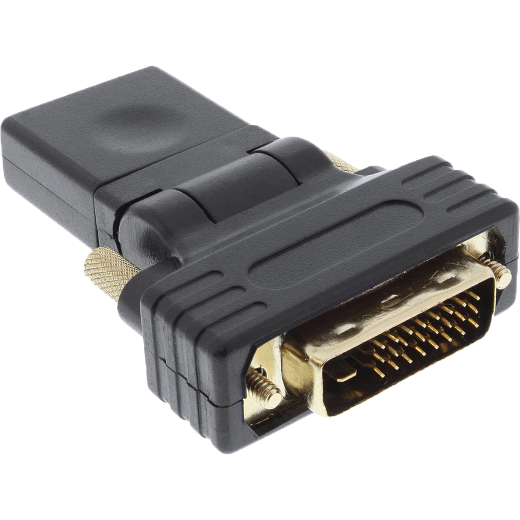 InLine HDMI-DVI Adapter - HDMI Buchse auf DVI Stecker - flexibler Winkel - 4K2K