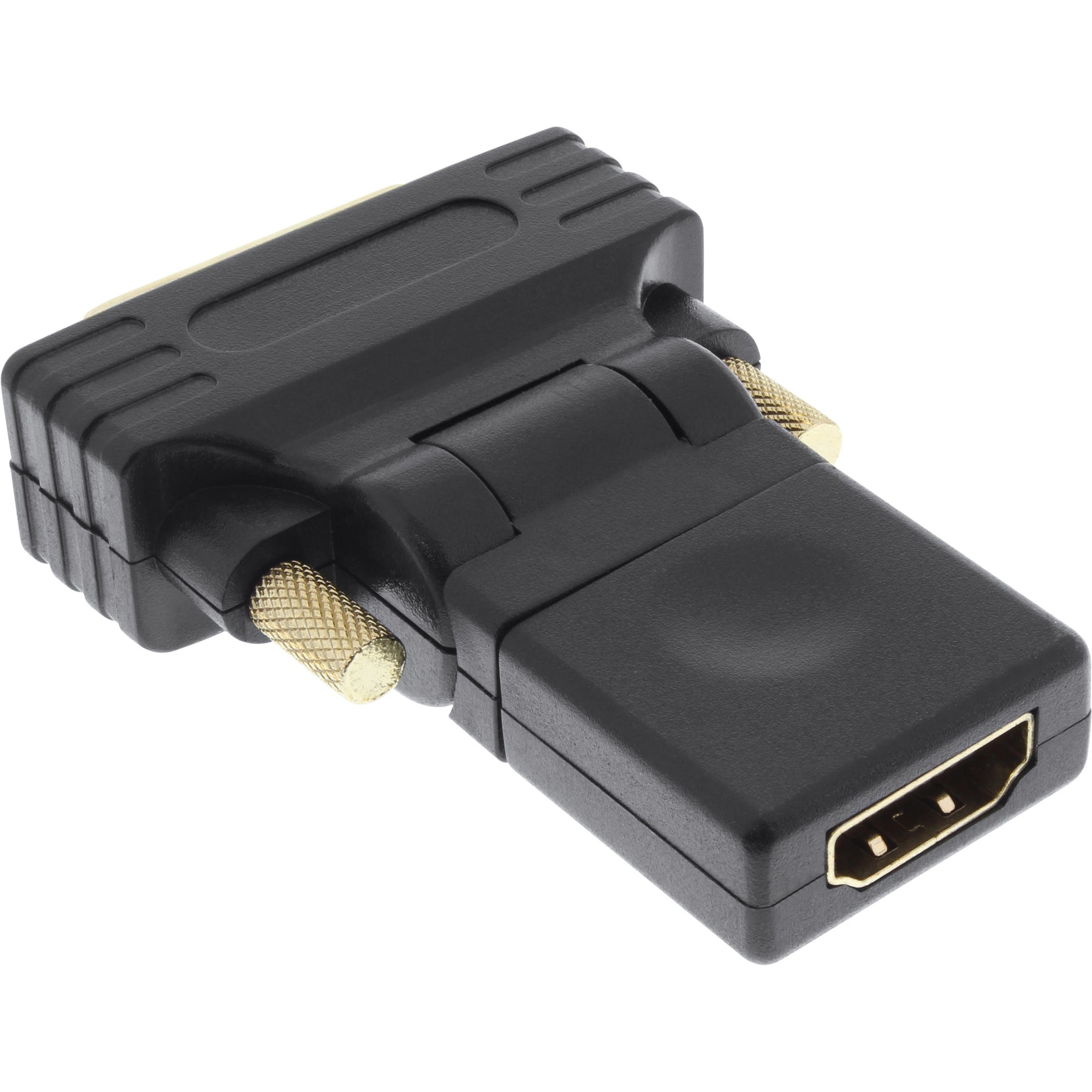 InLine HDMI-DVI Adapter - HDMI Buchse auf DVI Stecker - flexibler Winkel - 4K2K