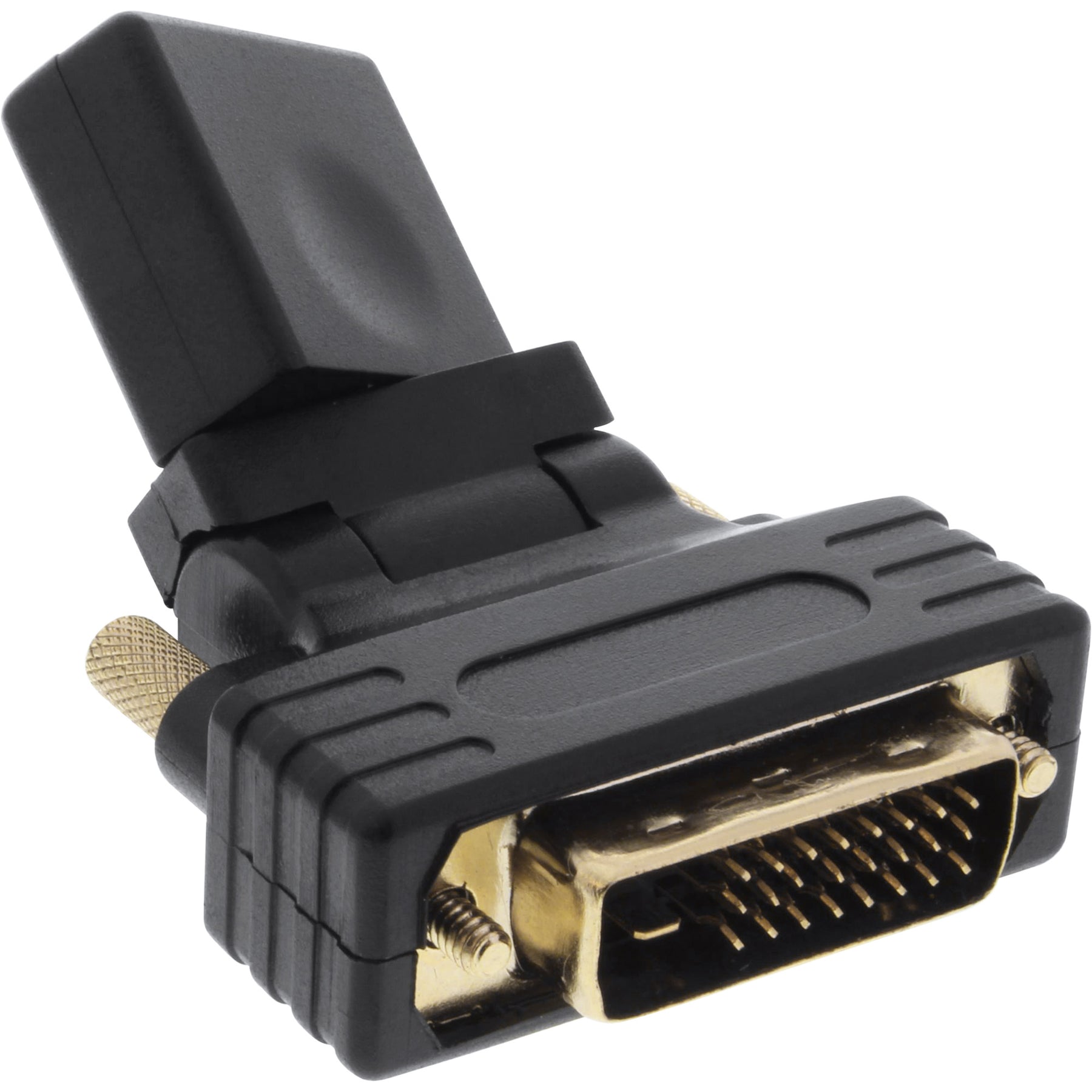 InLine HDMI-DVI Adapter - HDMI Buchse auf DVI Stecker - flexibler Winkel - 4K2K