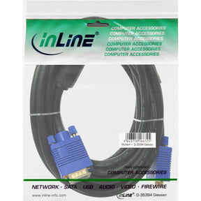 InLine S-VGA Kabel Premium - 15pol HD Stecker / Stecker - schwarz - 7m