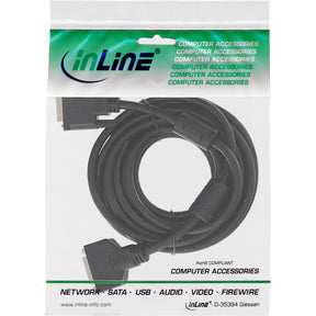 InLine DVI-D Verlängerung - Dual Link 24+1 ST auf 24+1 BU - 2 Ferrite - 3m