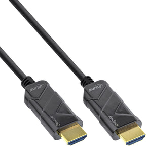 InLine HDMI AOC Kabel - Ultra High Speed HDMI Kabel - 8K4K - schwarz - 25m