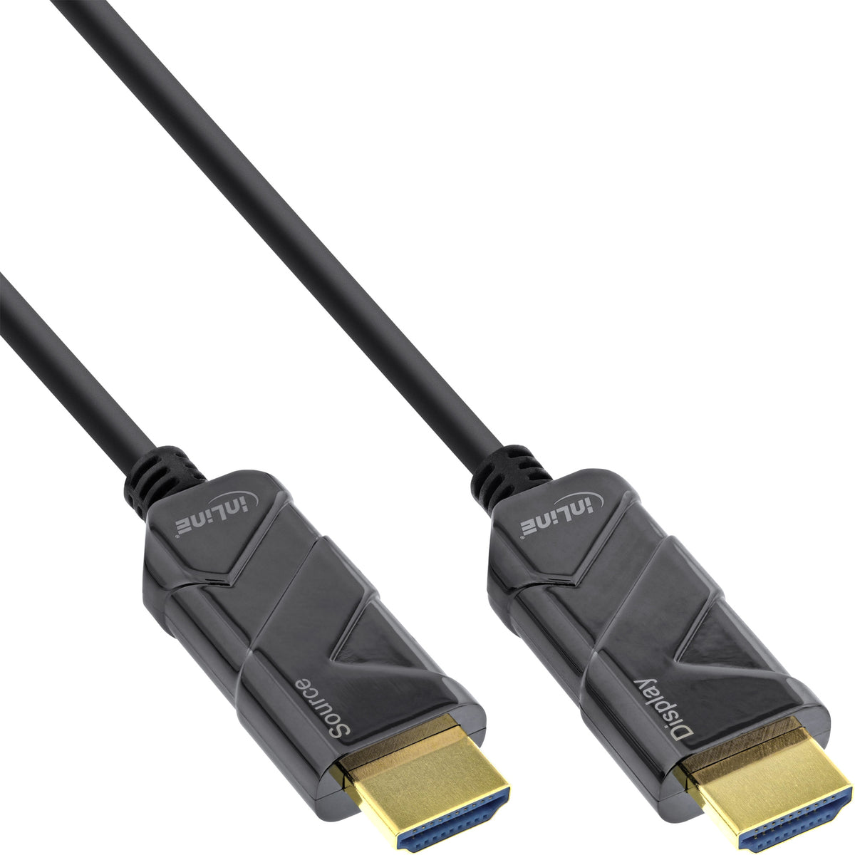 InLine HDMI AOC Kabel - Ultra High Speed HDMI Kabel - 8K4K - schwarz - 15m