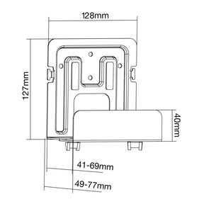 InLine Halterung für Mediageräte / Streaming-Boxen - 41-69mm