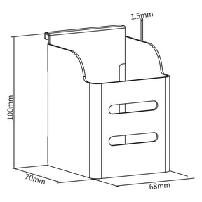 InLine Slatwall Stiftebox - weiß