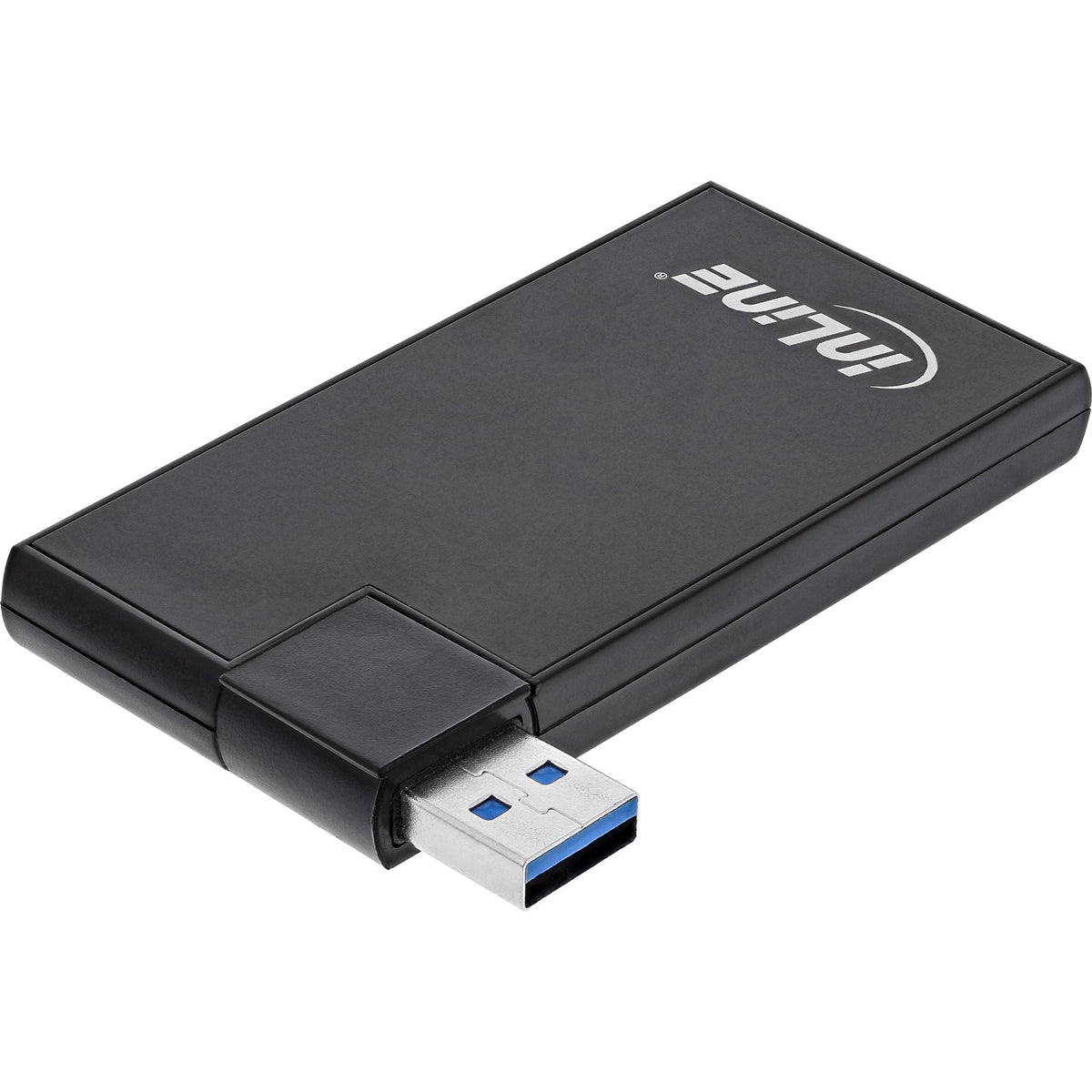 InLine 180 Twist Hub USB 3.0 - 4 Port - drehbar - schwarz