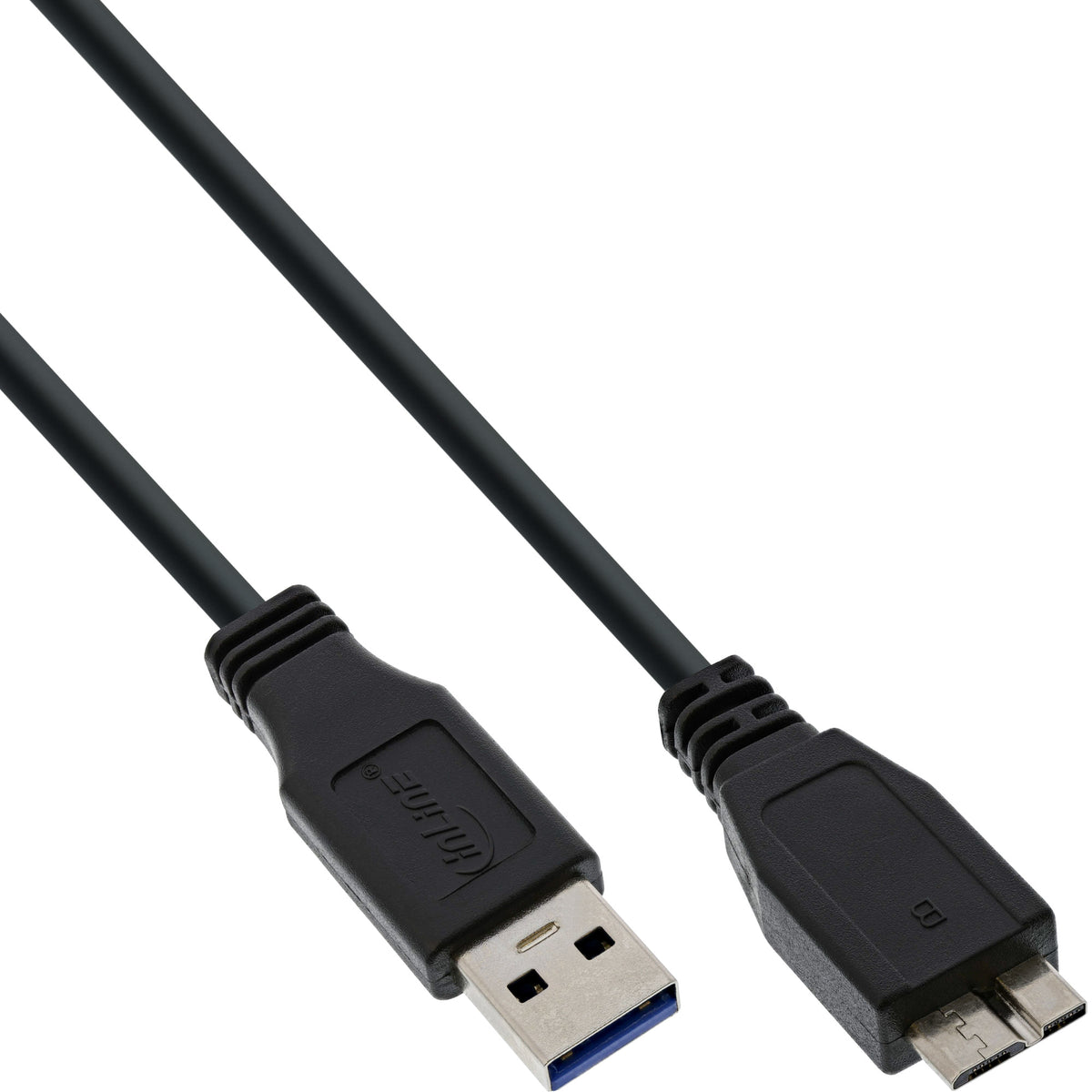 InLine USB 3.2 Gen.1 Kabel - A an Micro B - schwarz - 2m