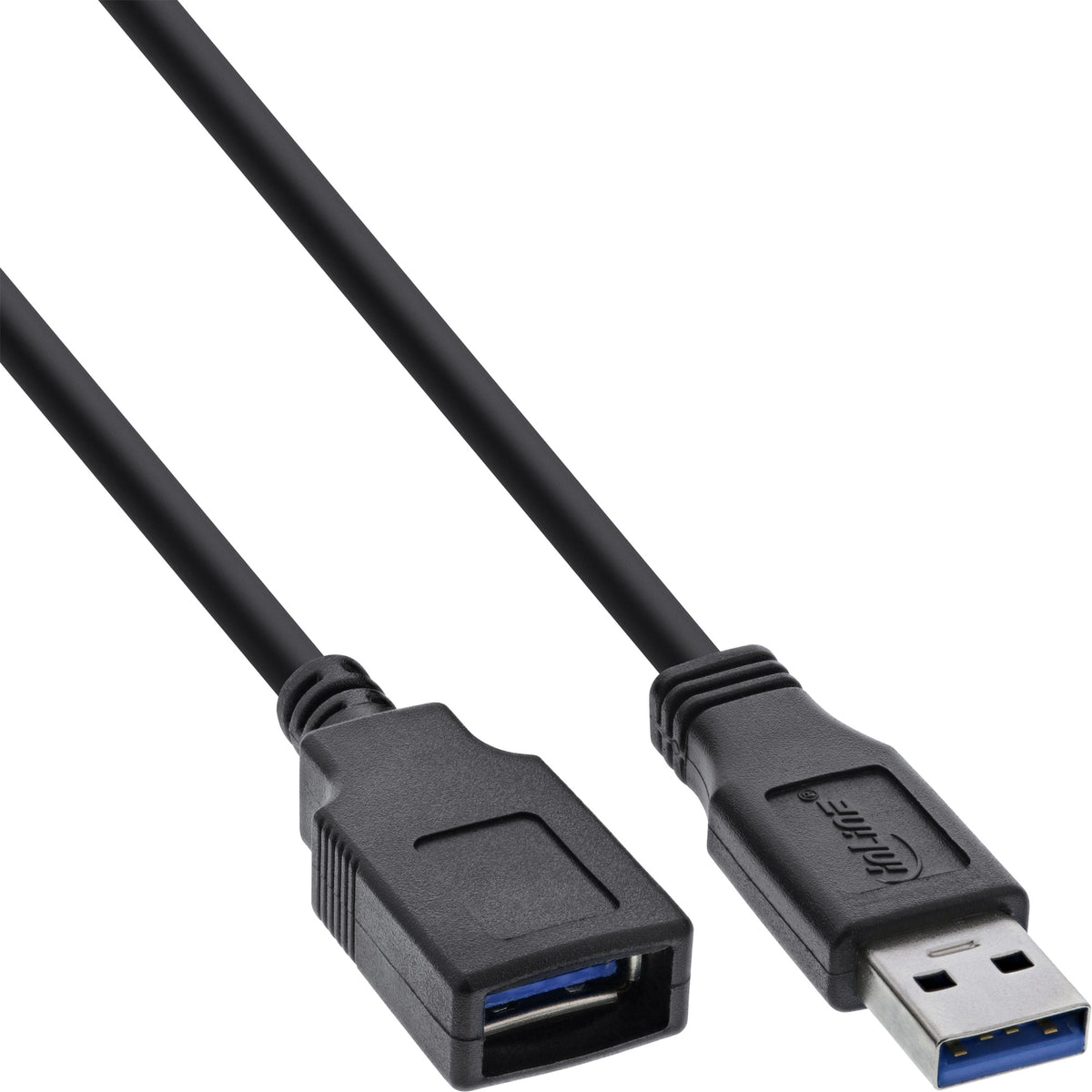 InLine USB 3.2 Gen.1 Kabel - A Stecker / Buchse - schwarz - 2,5m