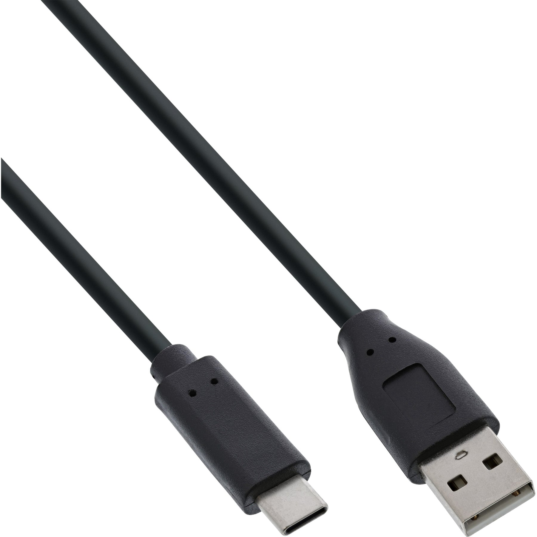 InLine USB 2.0 Kabel - USB-C Stecker an A Stecker - schwarz - 1m