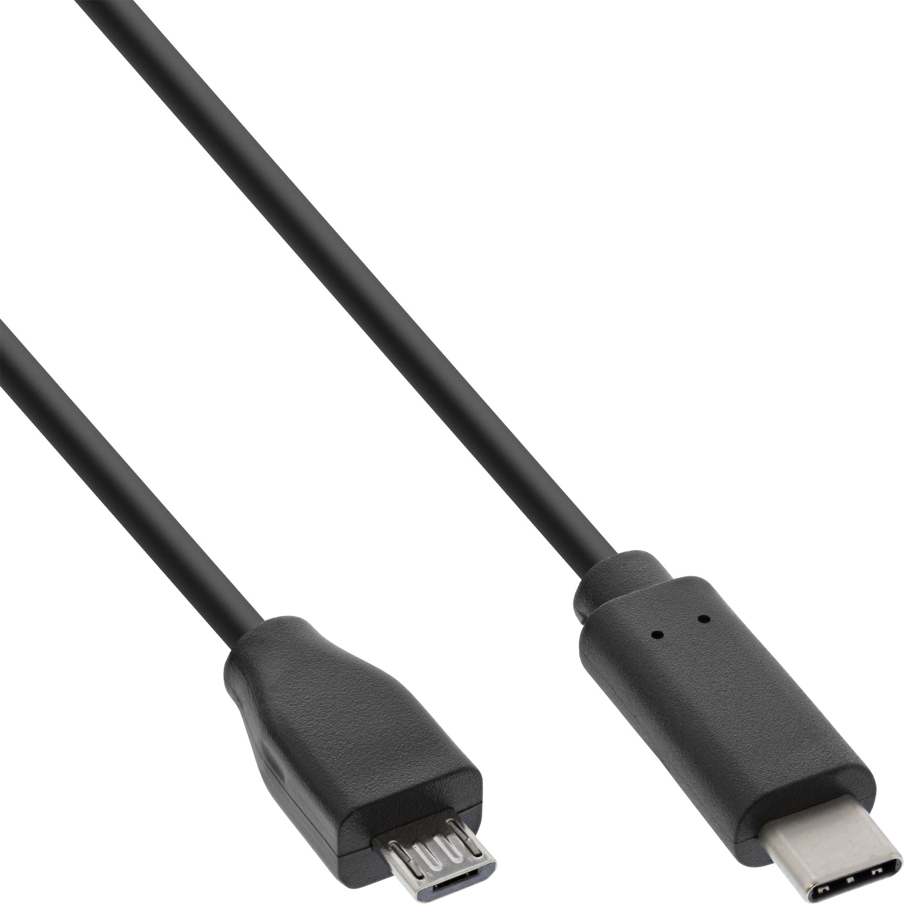 InLine USB 2.0 Kabel - USB-C Stecker an Micro-B Stecker - schwarz - 1m