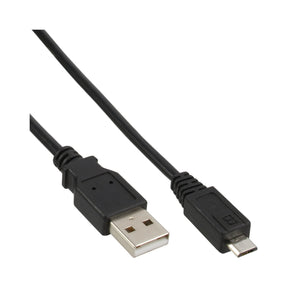 InLine Micro-USB 2.0 Kabel - USB-A Stecker an Micro-B Stecker - schwarz - 1,5m