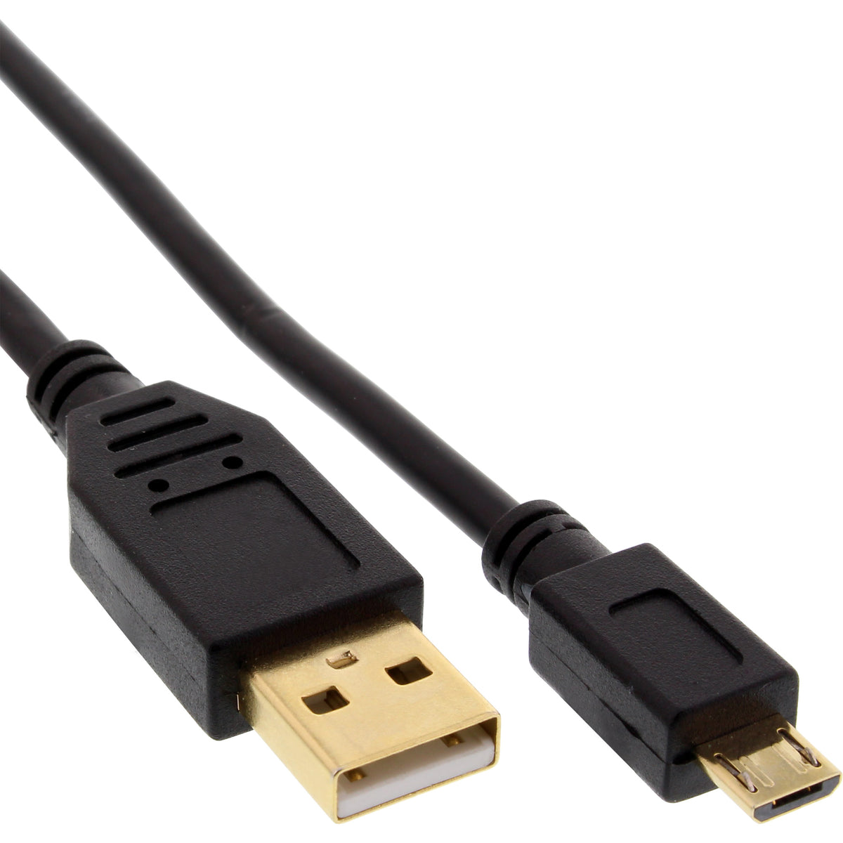 InLine Micro-USB 2.0 Kabel - USB-A ST an Micro-B ST - vergoldete Kontakte - 2m