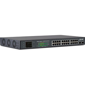 InLine PoE+ Gigabit Netzwerk Switch 24 Port - 1Gb/s - 2xSFP,19"1HE (inkl. Winkel)