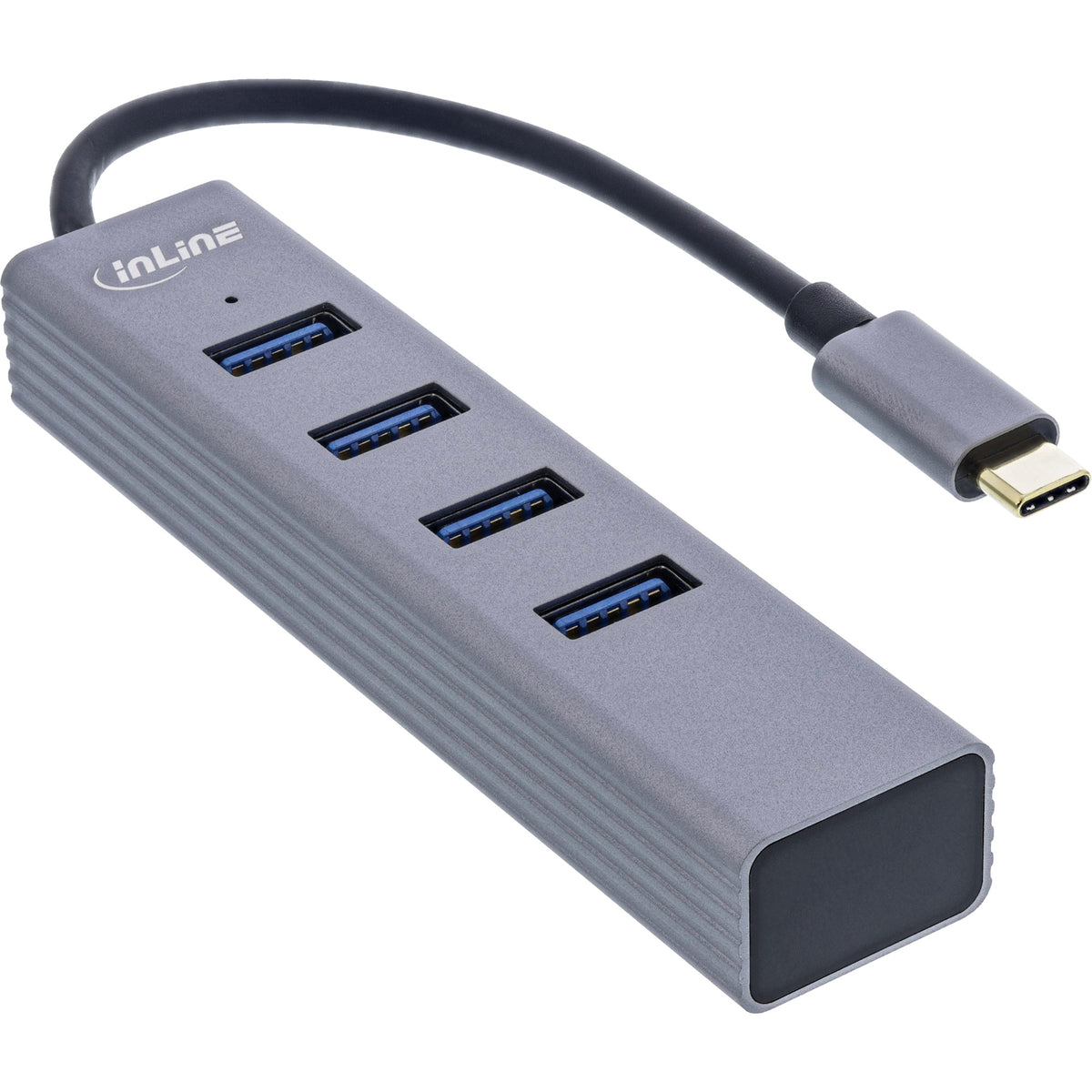 InLine USB-C 3.2 Multi Hub (4x USB-A 5Gb/s) - OTG - Aluminiumgehäuse