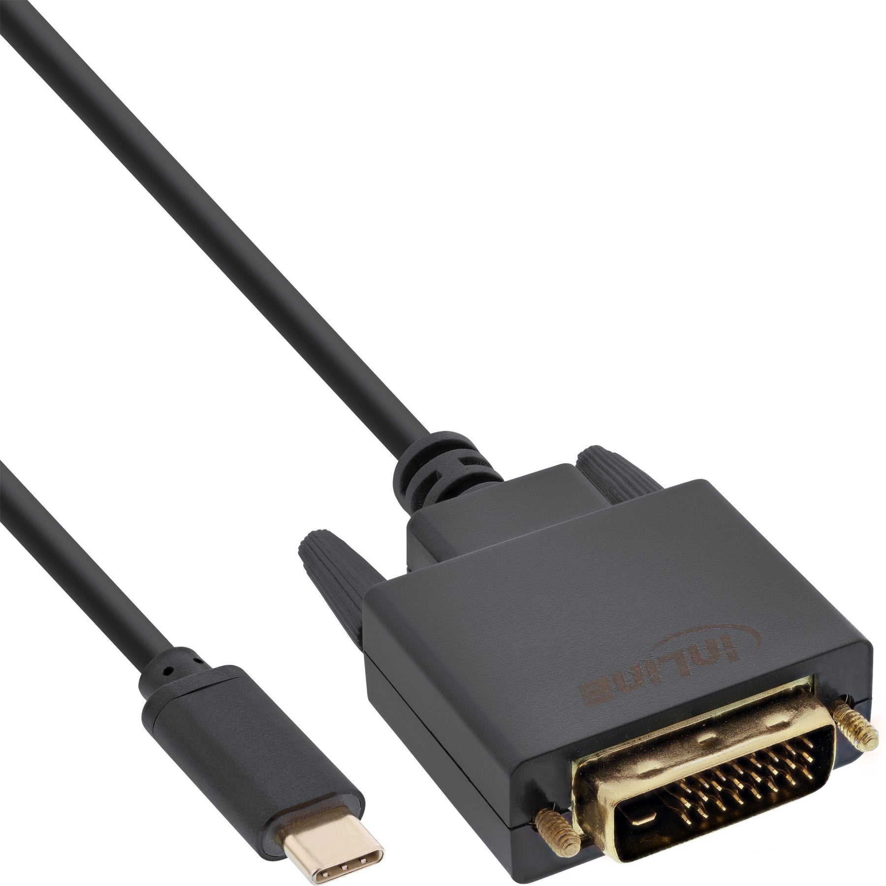 InLine USB Display Kabel - USB-C Stecker zu DVI Stecker - 1m