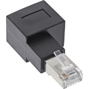 InLine Patchkabel-Adapter Cat.6A - RJ45 Stecker/Buchse - 90° rechts gewinkelt