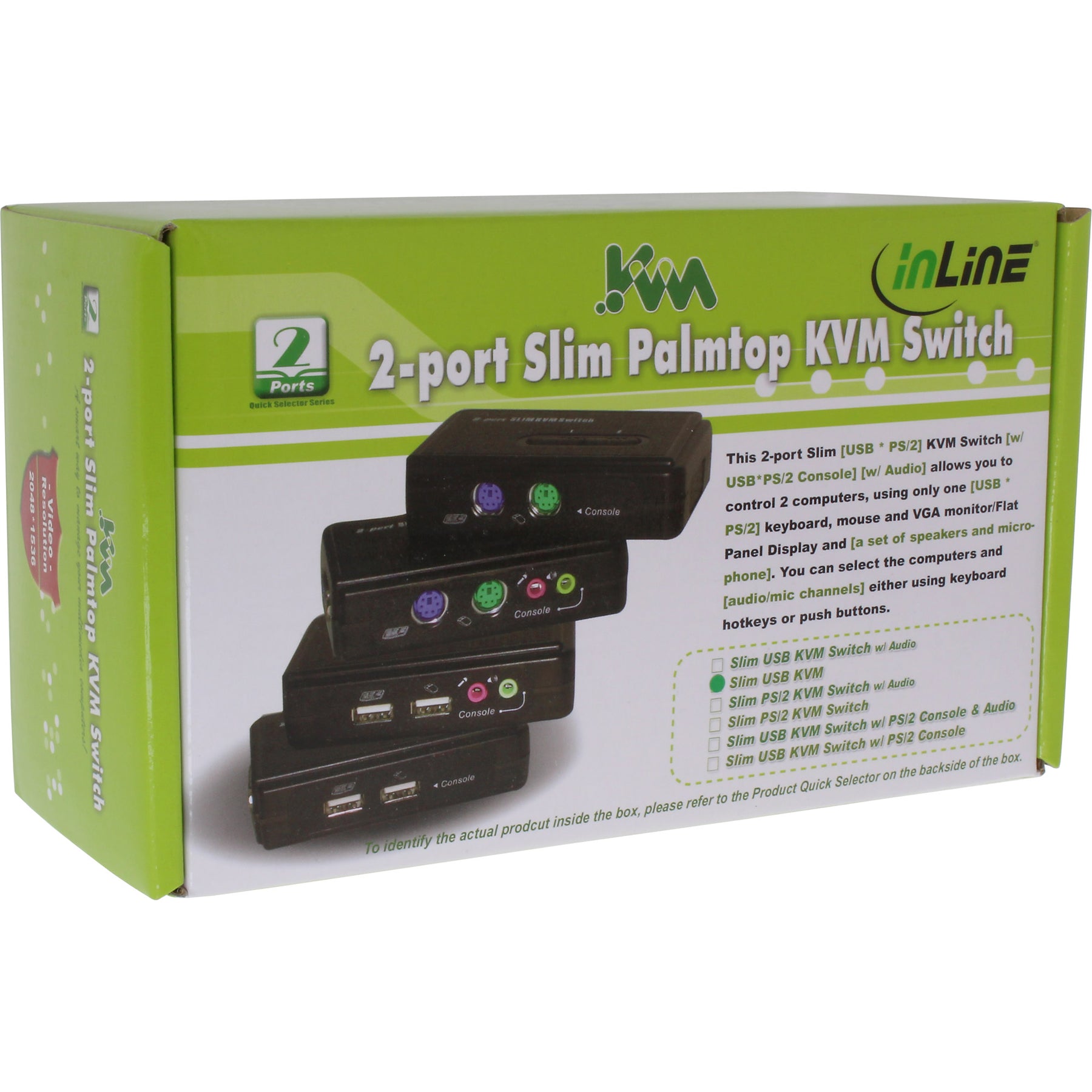 InLine KVM Switch - 2-fach - USB