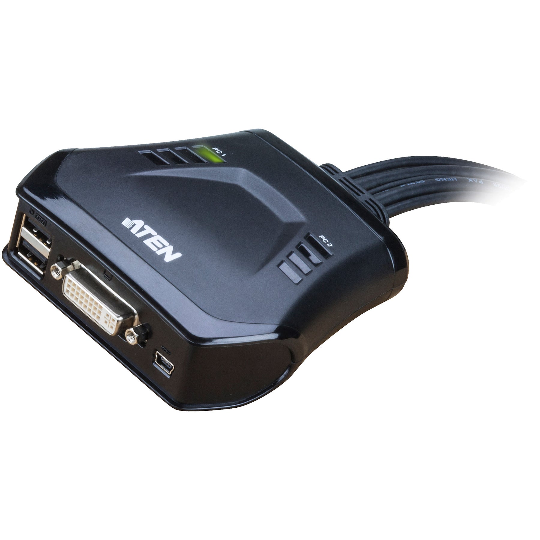 ATEN CS22D - KVM-Switch - 2 x KVM port(s) - 1 lokaler Benutzer