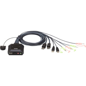 ATEN CS22DP - KVM-/Audio-/USB-Switch - 2 x KVM/Audio/USB