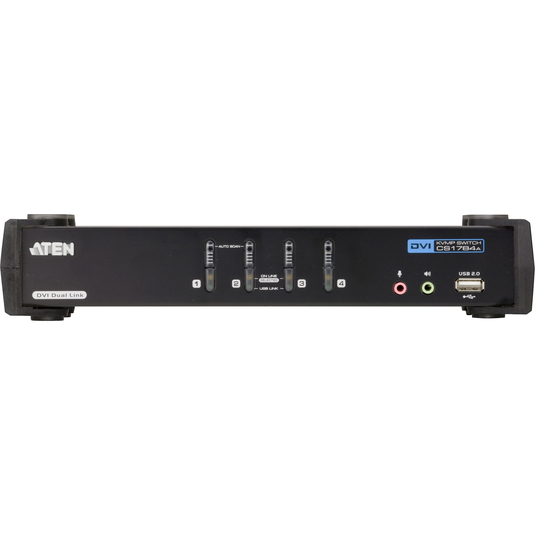 ATEN CubiQ CS1784A - KVM-/Audio-Switch - 4 x KVM/Audio