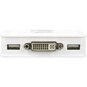 InLine KVM Switch - 2-fach - DVI-D - USB - mit Audio - integr. Kabel