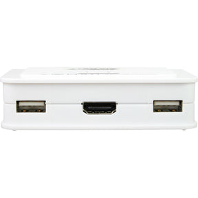 InLine KVM Switch - 2-fach - HDMI - USB - mit Audio - integr. Kabel