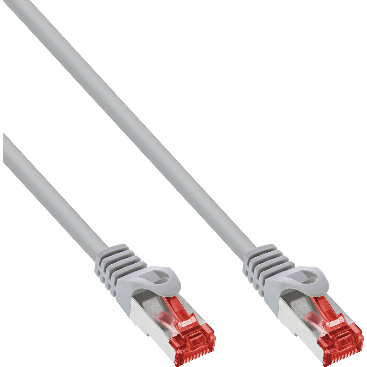 InLine Patchkabel - S/FTP (PiMf) - Cat.6 - 250MHz - PVC - Kupfer - grau - 50m