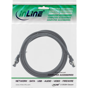 InLine Patchkabel - S/FTP (PiMf) - Cat.8.1 - 2000MHz - halogenfrei - schwarz - 0,5m