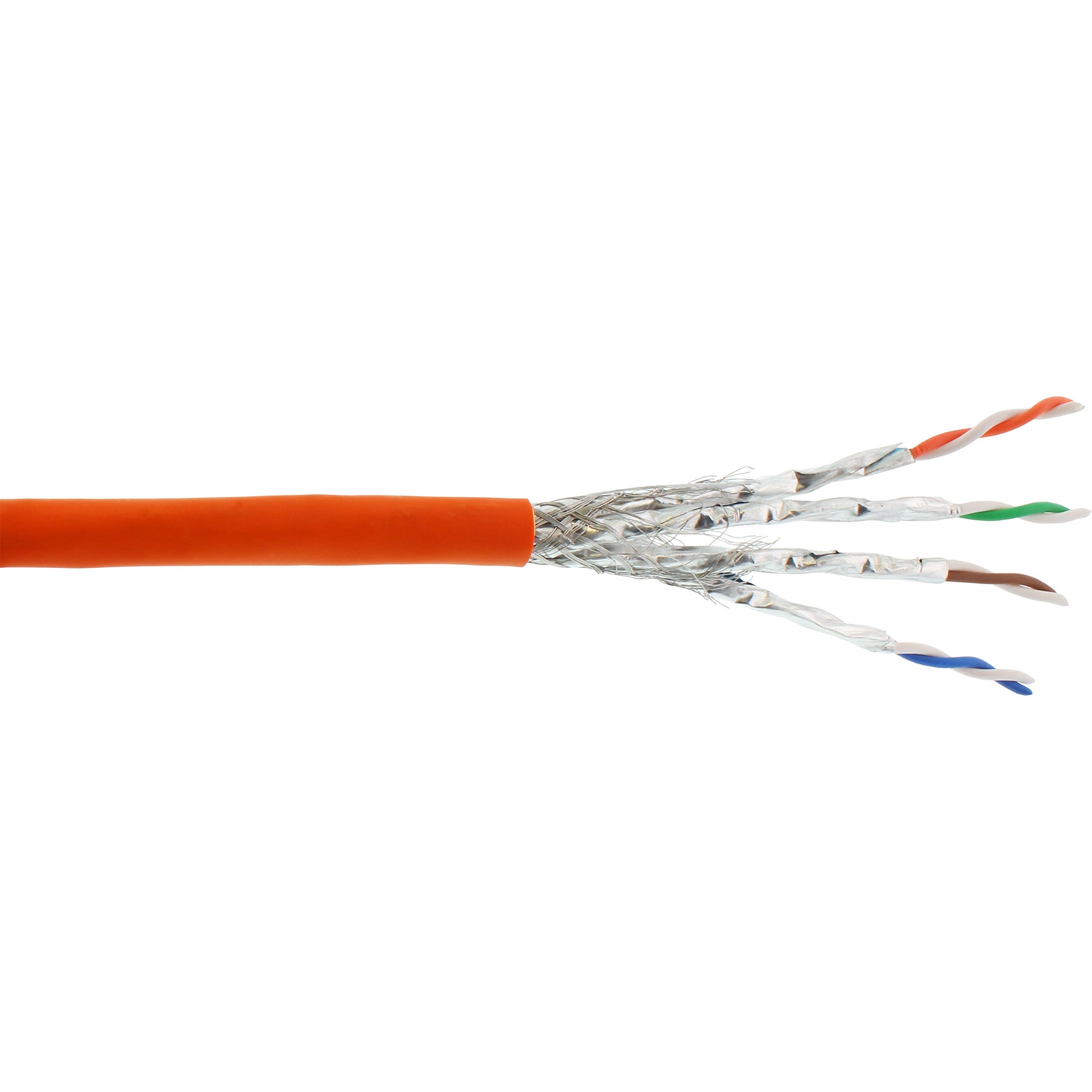 InLine Verlegekabel Cat.7a - S/FTP (PiMF) 4x2x0,58 AWG23 - 1200MHz - LSZH - 100m