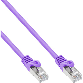 InLine Patchkabel - SF/UTP - Cat.5e - violett - 0,5m