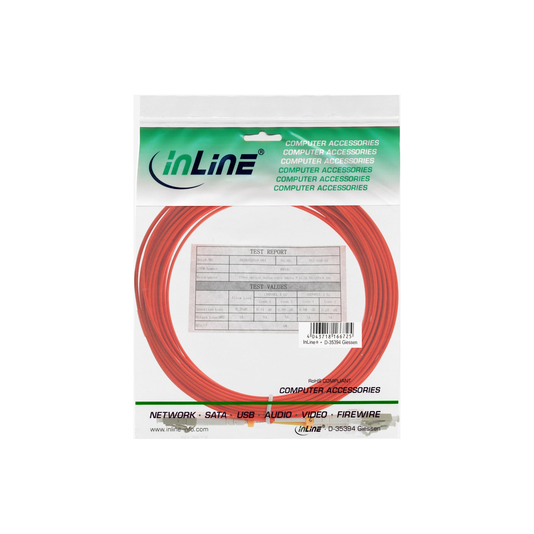 InLine Patch-Kabel - LC Multi-Mode (M) bis LC Multi-Mode (M)