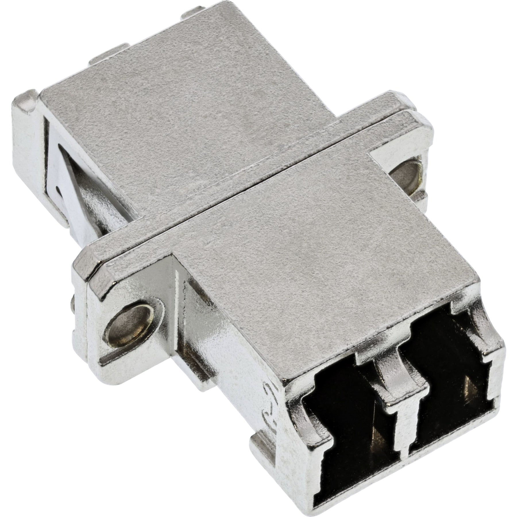 InLine LWL Metall-Kupplung - Duplex LC/LC - multimode - Keramik-Hülse - zum Einbau