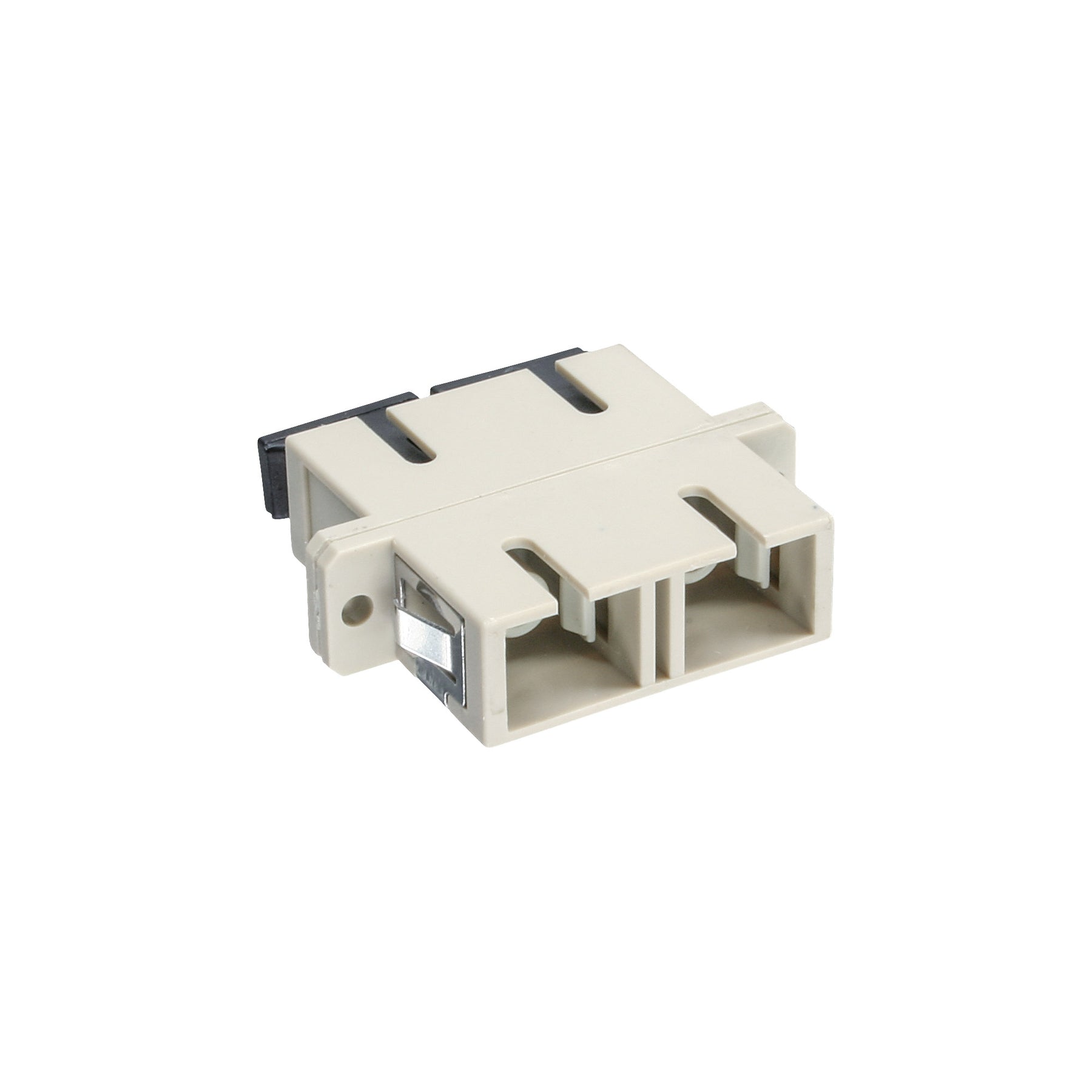 InLine LWL Kupplung - Duplex SC/SC - multimode - beige - Keramik-Hülse - zum Einbau