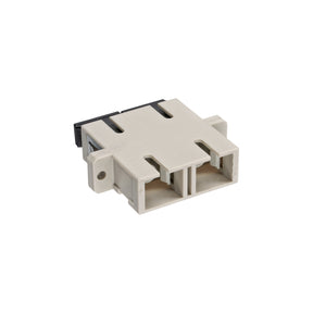 InLine LWL Kupplung - Duplex SC/SC - multimode - beige - Keramik-Hülse - zum Einbau