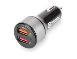 ednet. Quick Charge 3.0 Auto-Ladeadapter, Dual Port