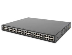 DIGITUS 24-Port Gigabit Ethernet PoE+ Injektor, 802.3af/at, 370 W