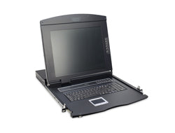 DIGITUS 17" LCD KVM Konsole, 8-Port Cat 5, deutsche Tastatur