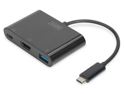 DIGITUS USB Type-C HDMI Multiport Adapter, 3-Port