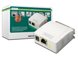 DIGITUS Fast Ethernet Print Server, Parallel